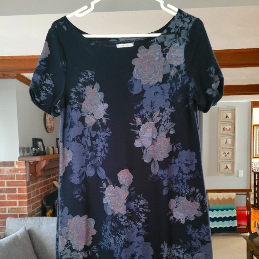 New, Maurices, Flowery Blue, Summer/Spring Dress, Size Small